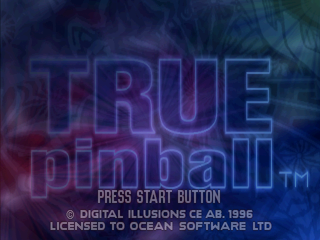 True Pinball Title Screen